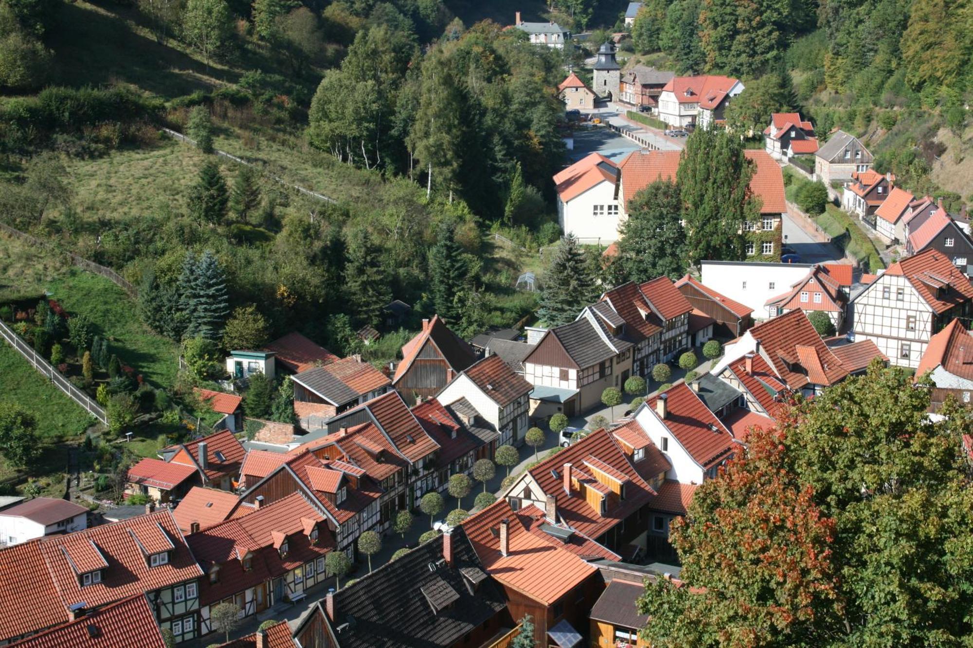 Hotel Garni Weisses Ross Stolberg i. Harz Exterior foto